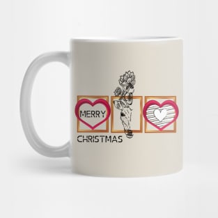 MERRY CHRISTMAS DEER HEARTS Mug